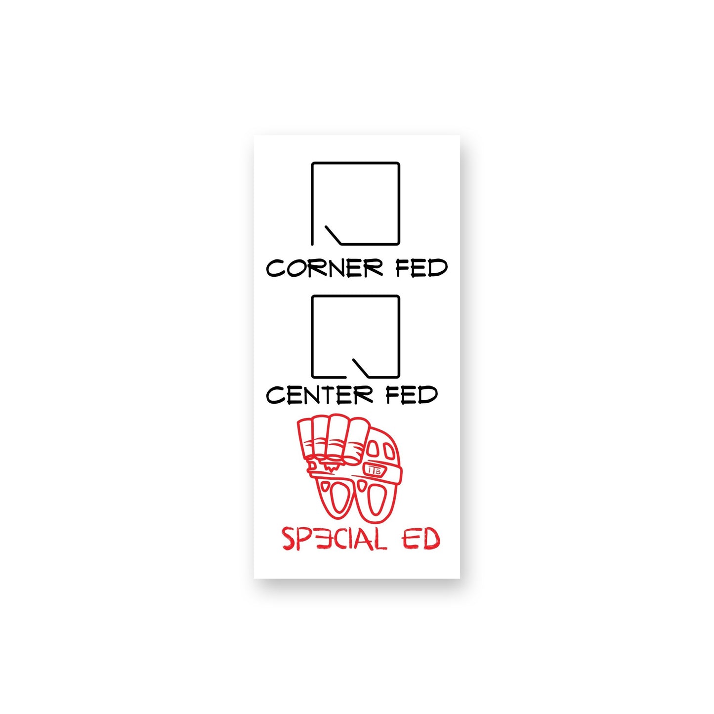 Corner, Center, Special Sticker