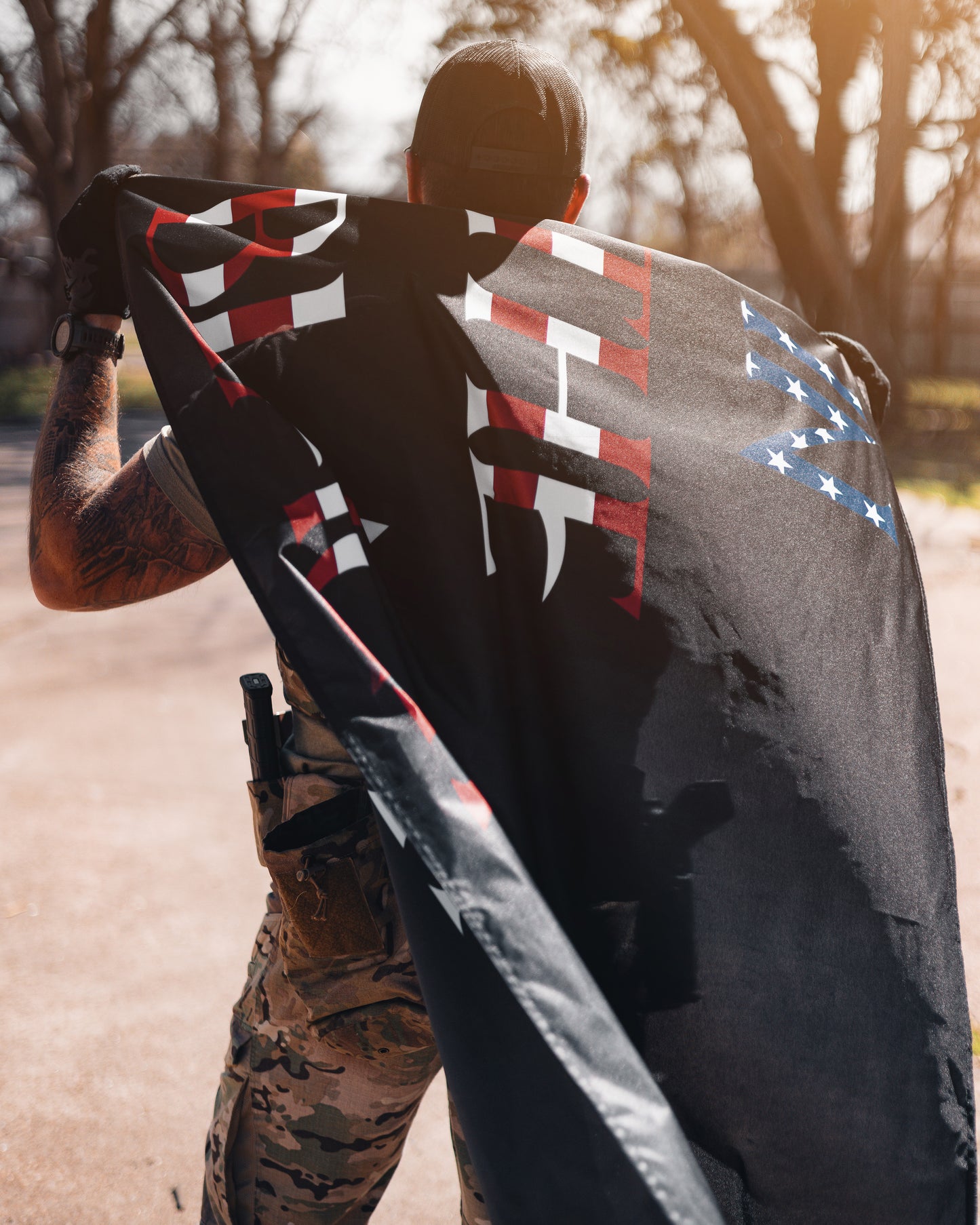 In The Black American Flag