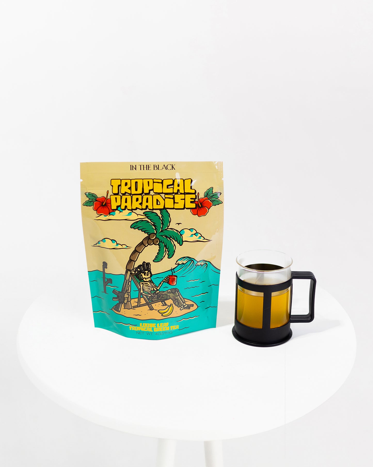 tropical loose leaf green tea. green tea