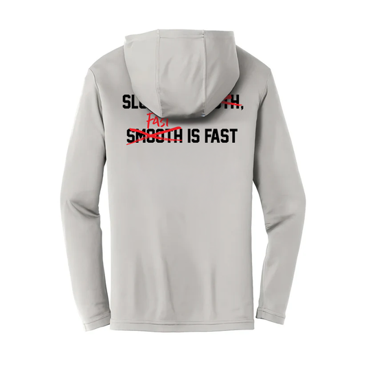 Slow is Gay Performance Long Sleeve - Light Grey