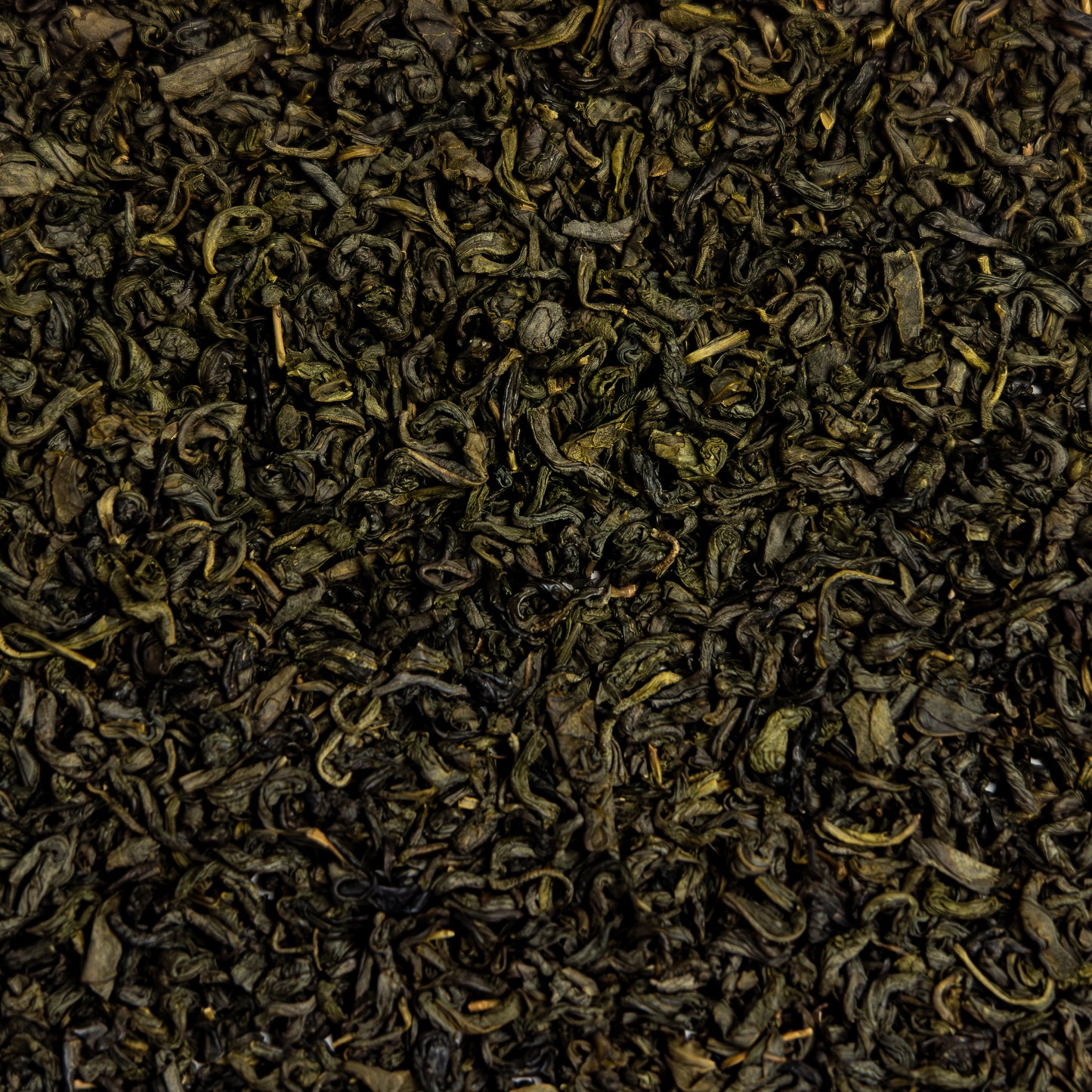 jasmine loose leaf green tea close up view